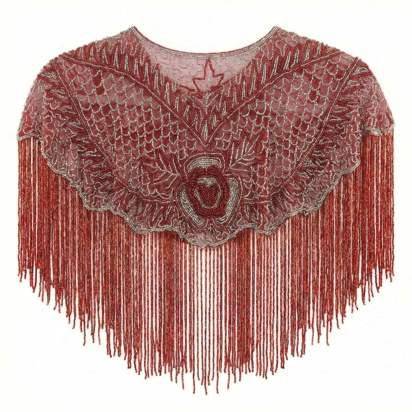 Nuit Jewel Cape Coral Red and Silver