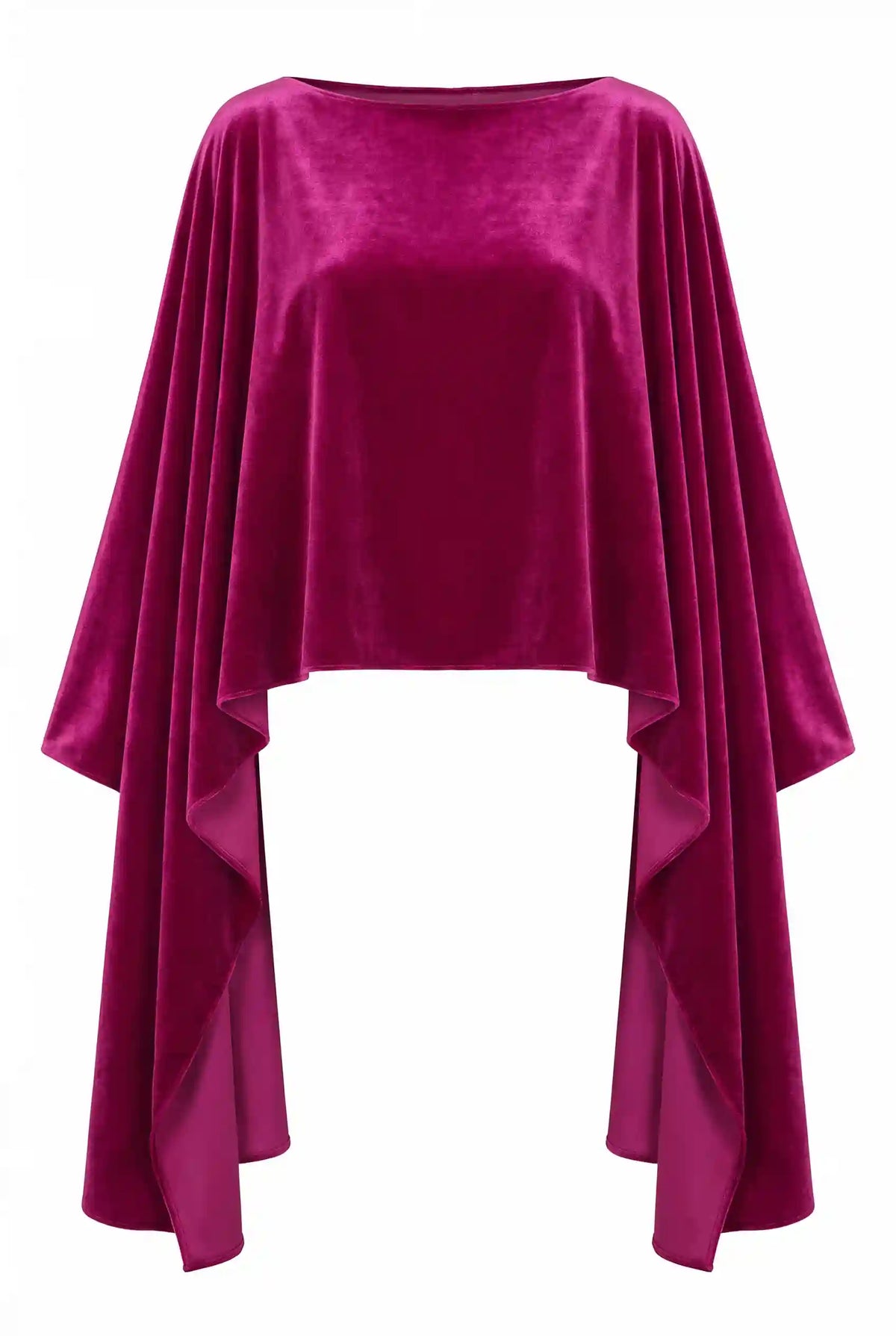 Capa Terciopelo Invitada Fucsia
