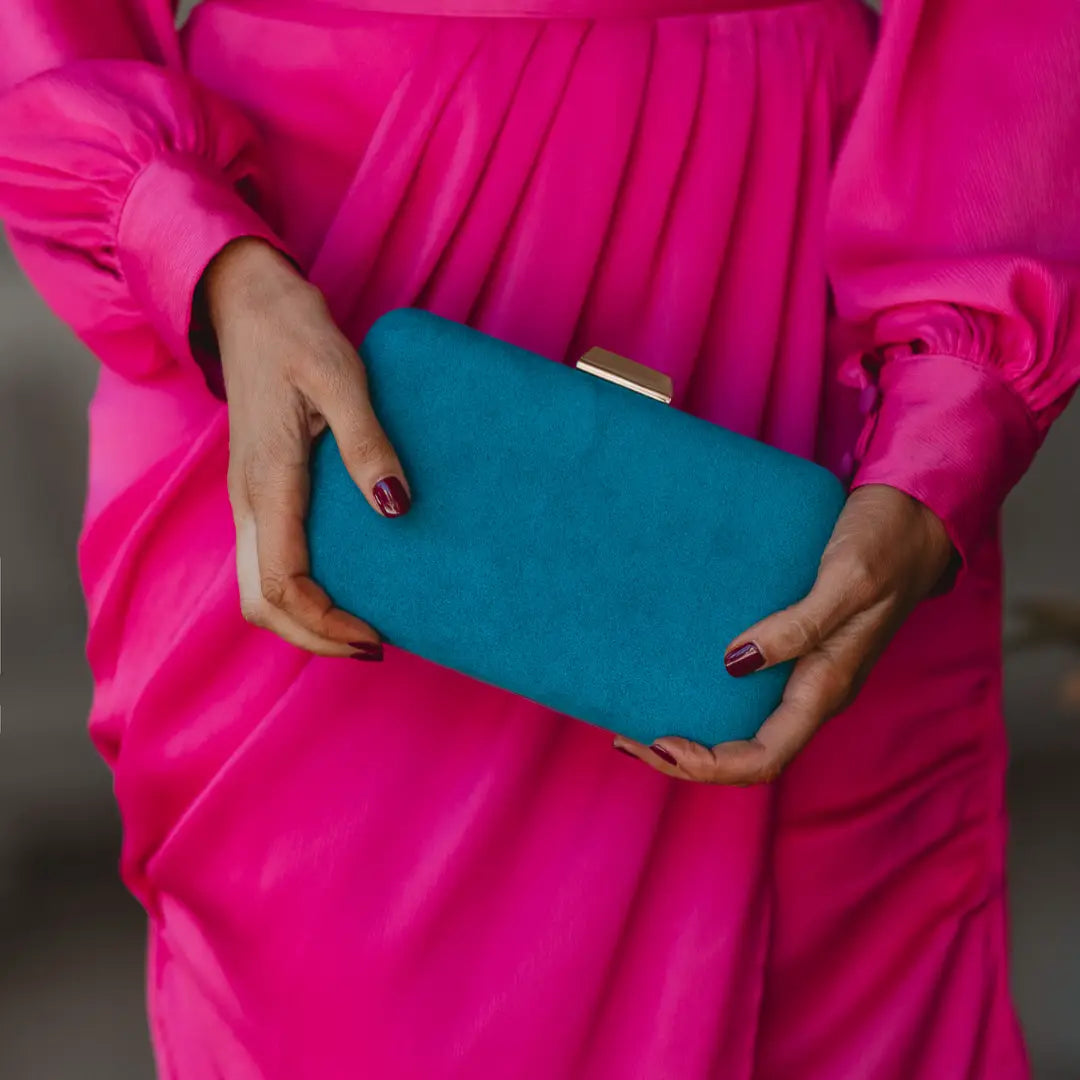 Cartera Round Azul turquesa