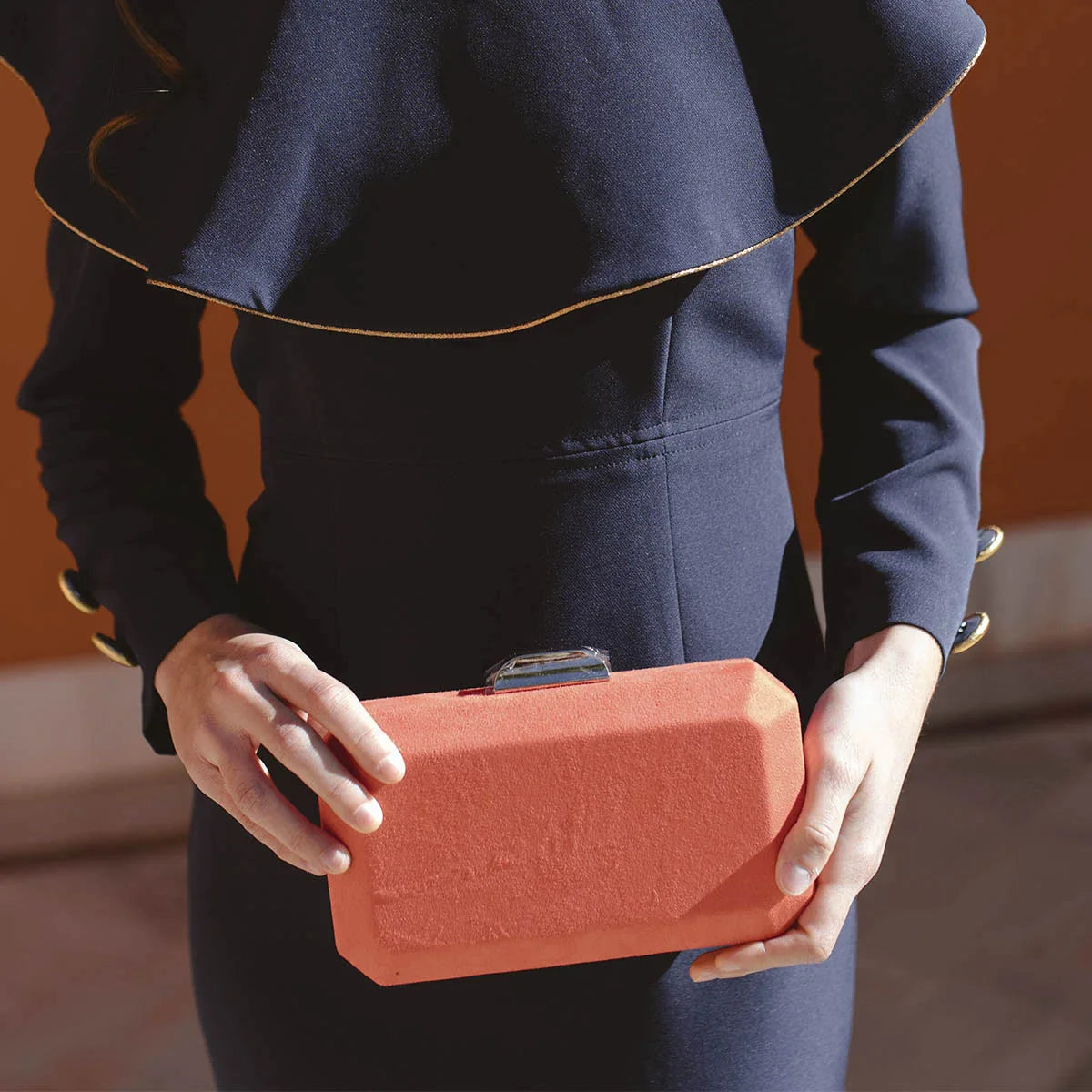 Cartera Octogon Plata Coral