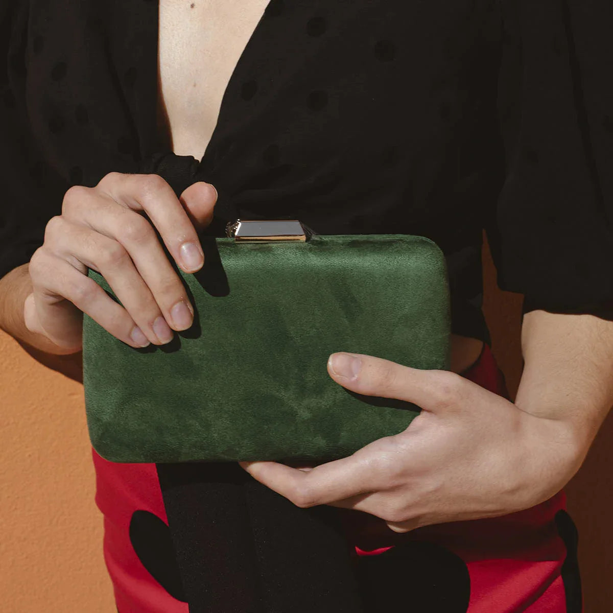Cartera Round Verde oscuro