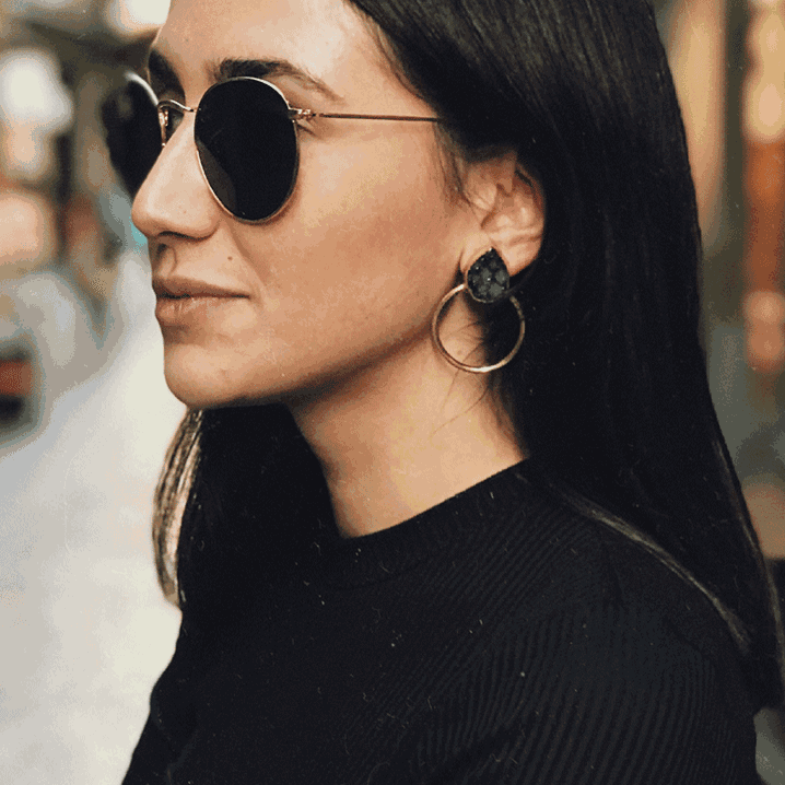 Pendientes Diwa Negro