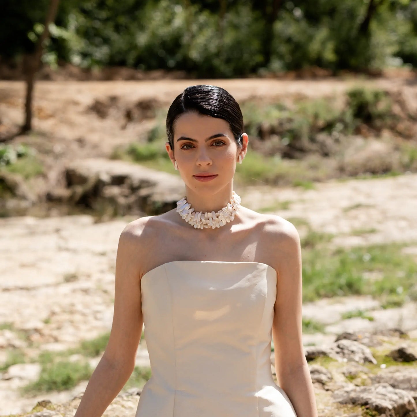 Choker Melanesia XL Ed. Limitada Plata Perlas