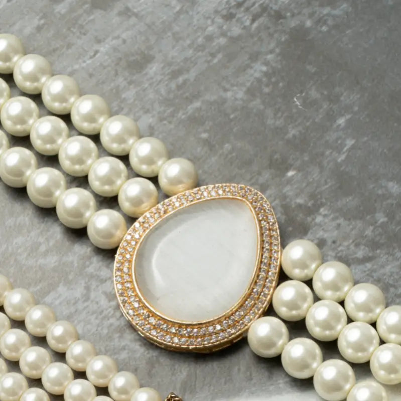 Choker Vintage Isolde Perlas