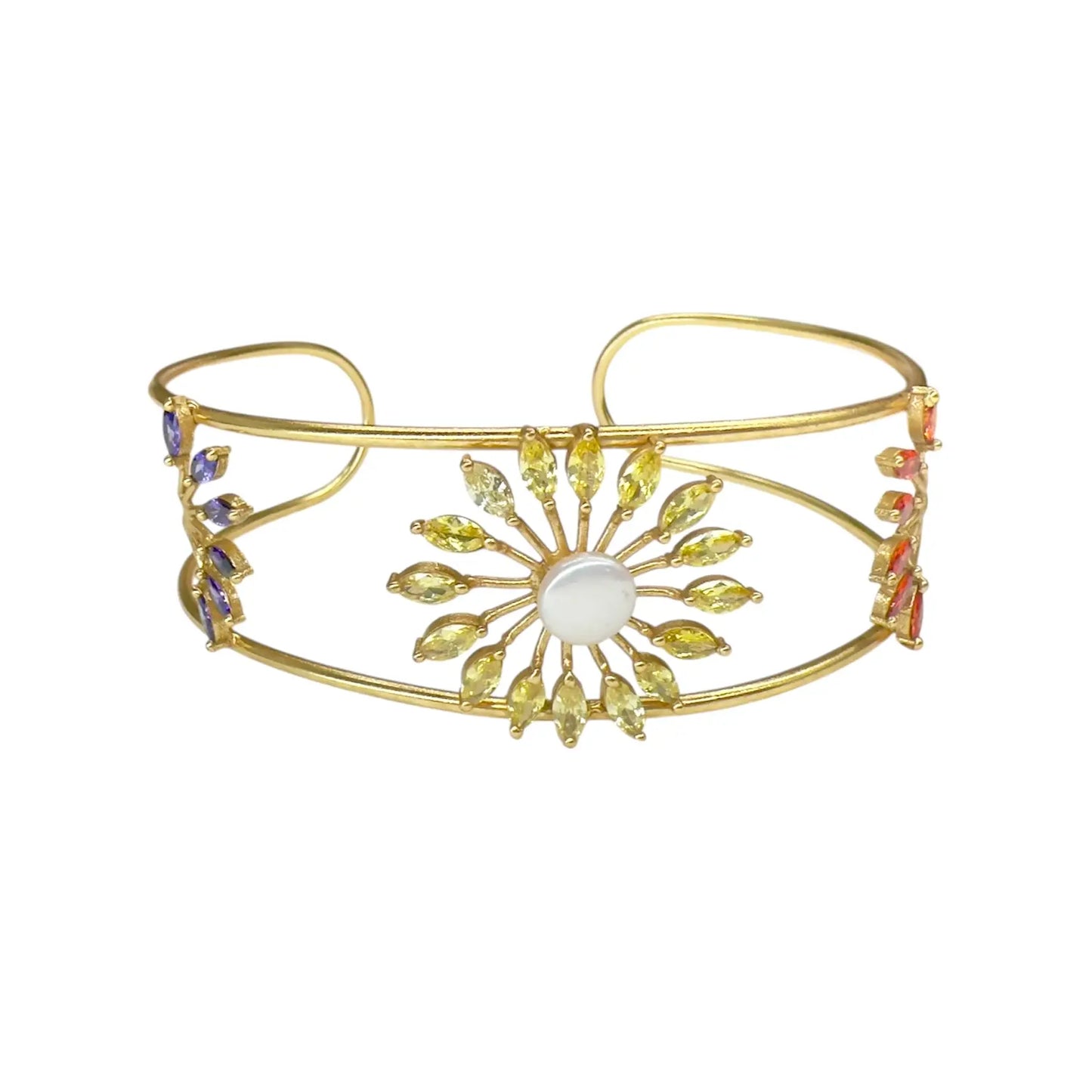 Choker Elara Zc Naranja, Amarillo y Morado