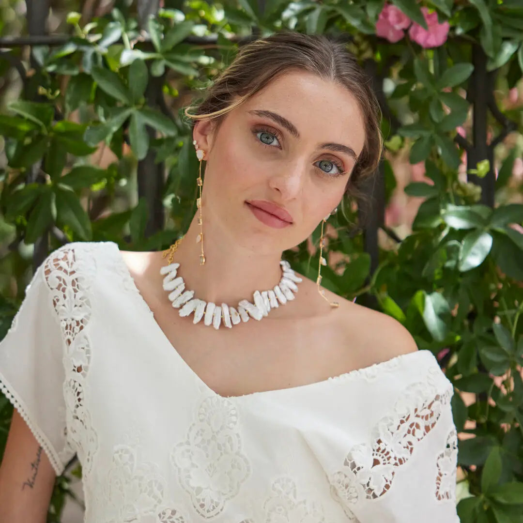 Choker Raffles Perlas