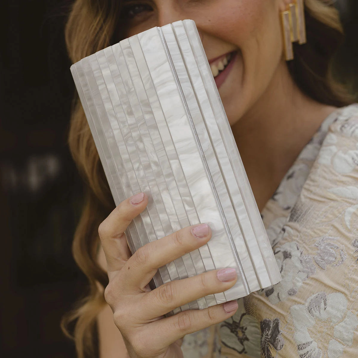 Petrona White Clutch