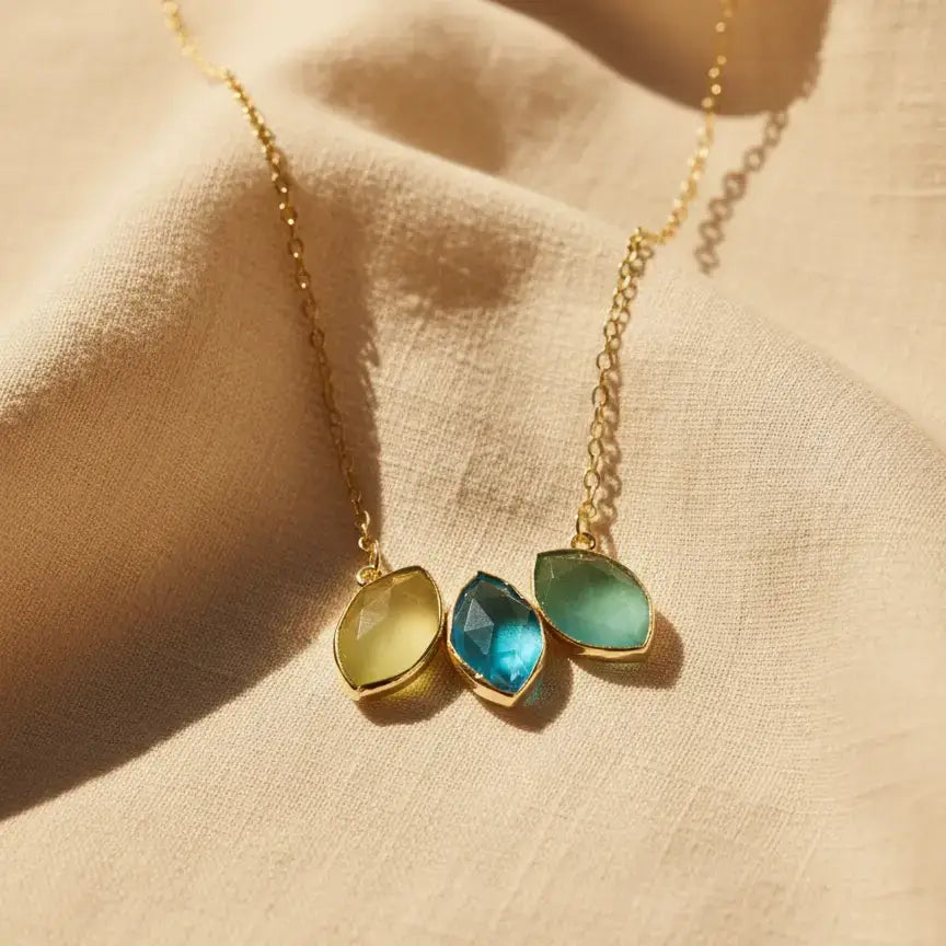 Colgante Ziba Ed. Limitada Verde, Amarillo y Turquesa