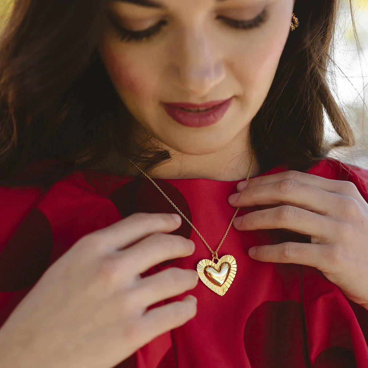 Conjunto Pendientes Julieta + Colgante Suki Corazón