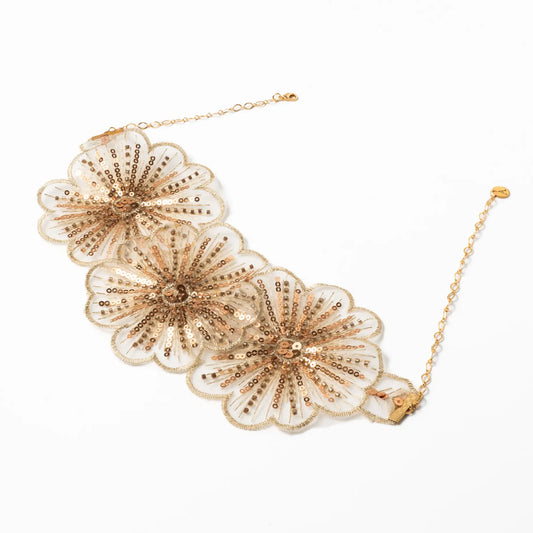 Choker Bordado Belle de Nuit Dorado