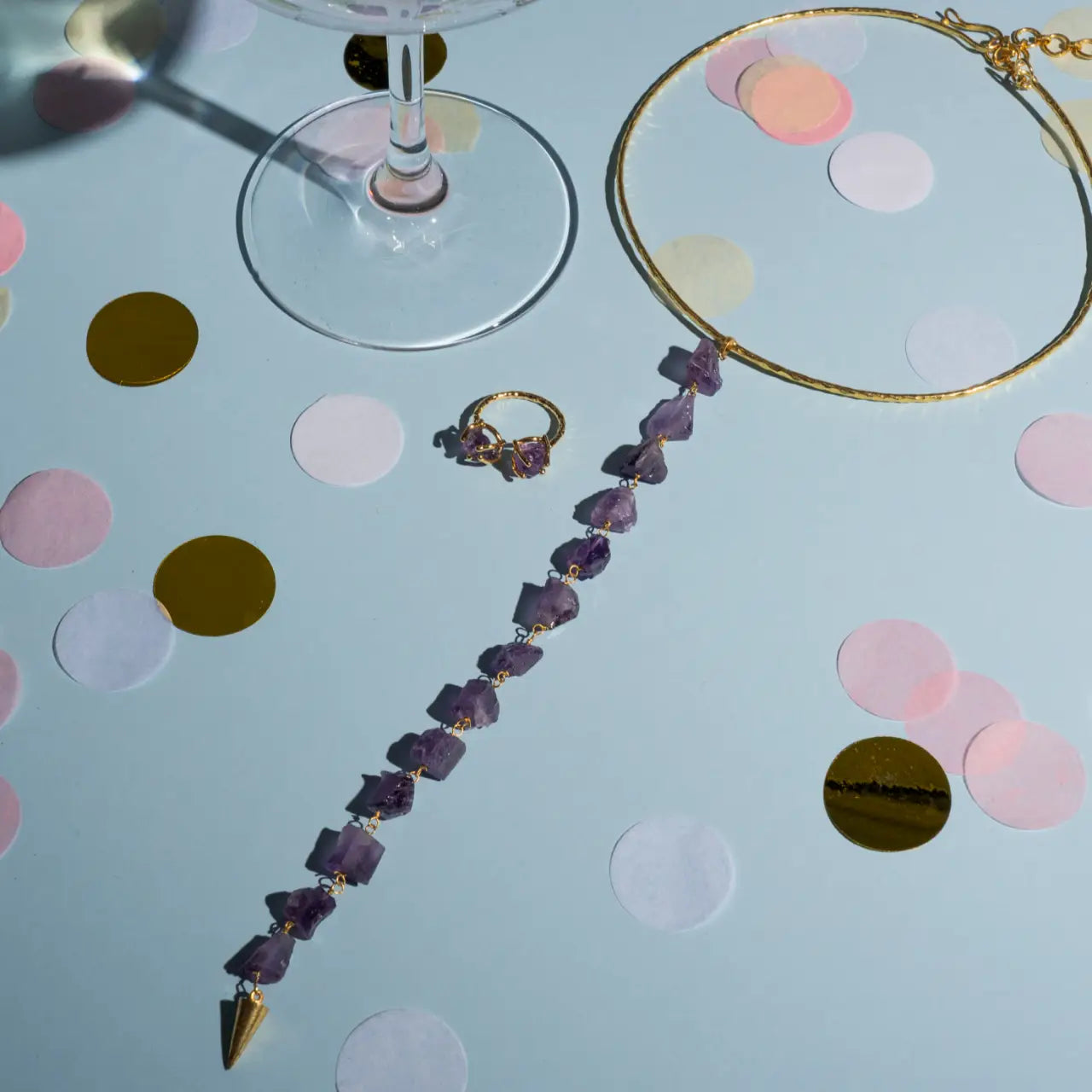 Collar Infinity Morado Amatista