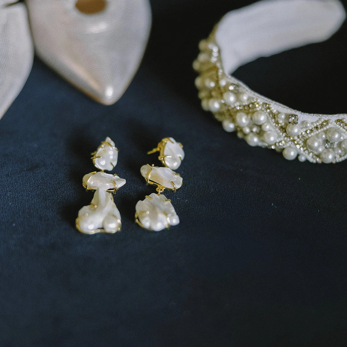 Pendientes Mariel Perlas