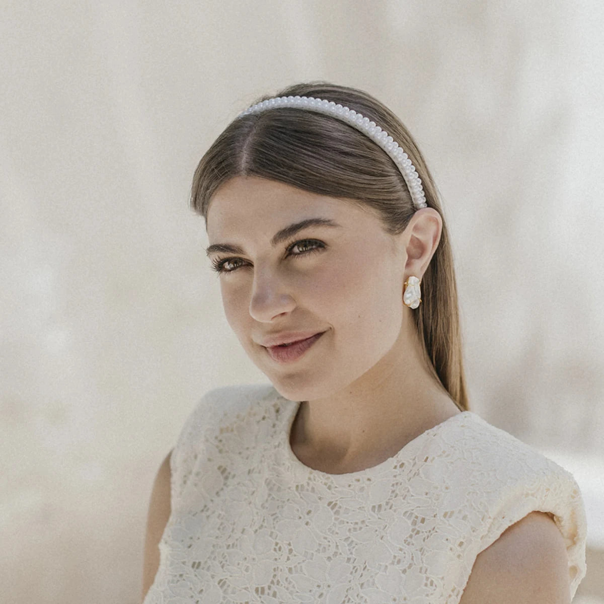 Diadema Fina Ambani Perlas