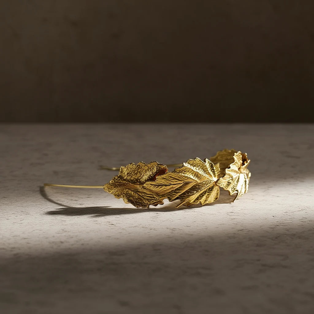 Gold Botanical Headbands