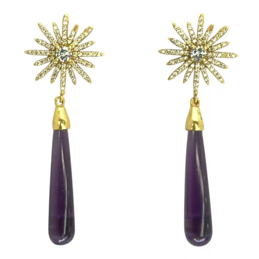 Pendientes Estrella Andaluza M Morado