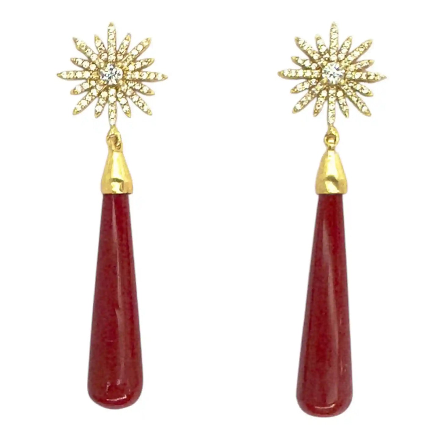 Pendientes Estrella Andaluza S Rojo