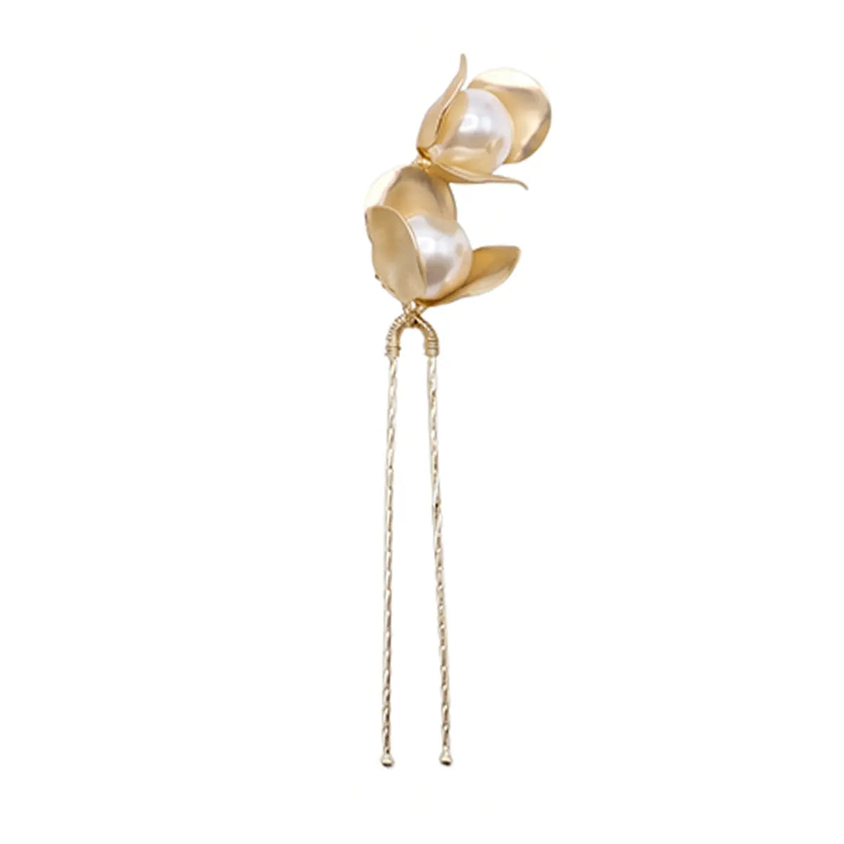 Horquilla Enea Doble Flor Top Perla