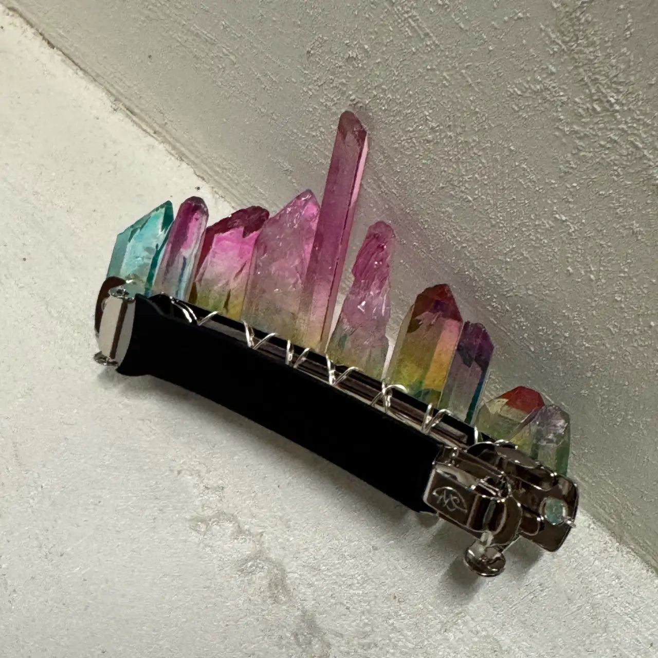 Pasador Prisma Cristales Fluorita
