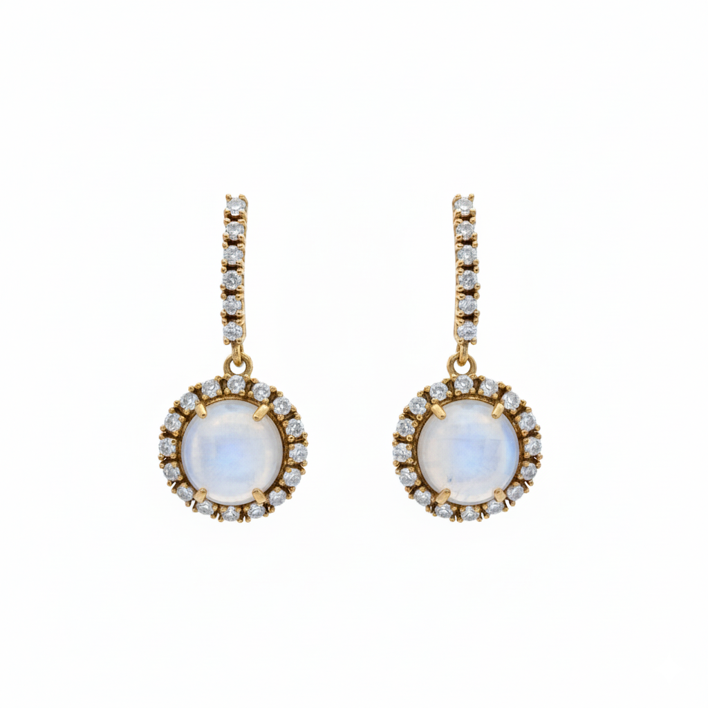 Pendientes Brisa Piedra Lunar