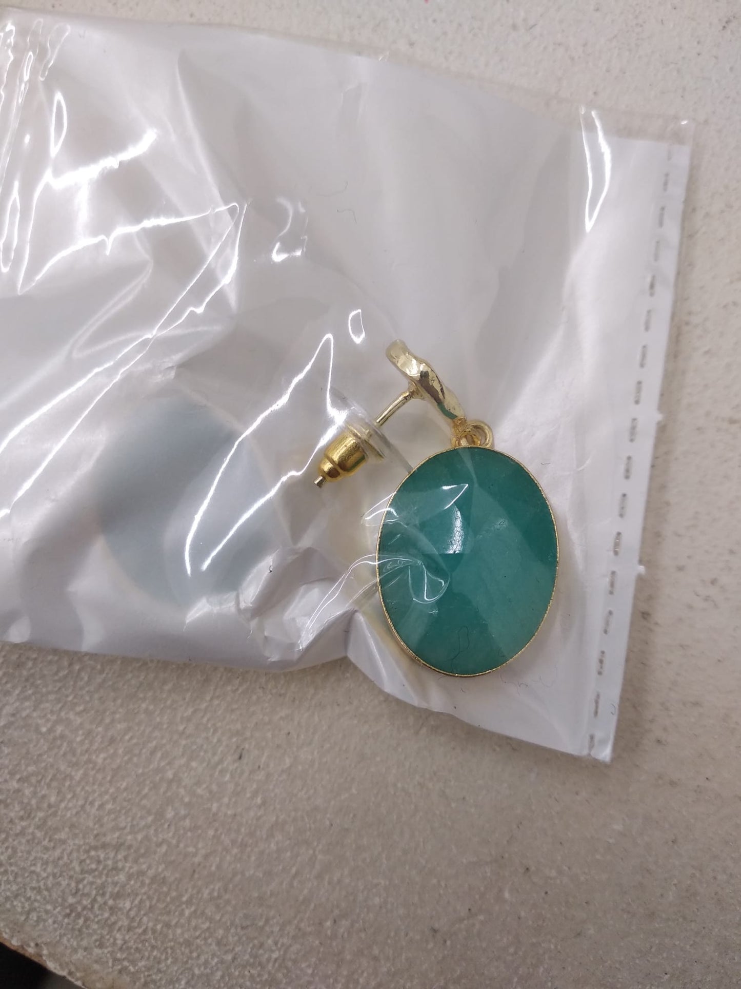 Pendientes Ovals Ed. Limitada Verde Agua