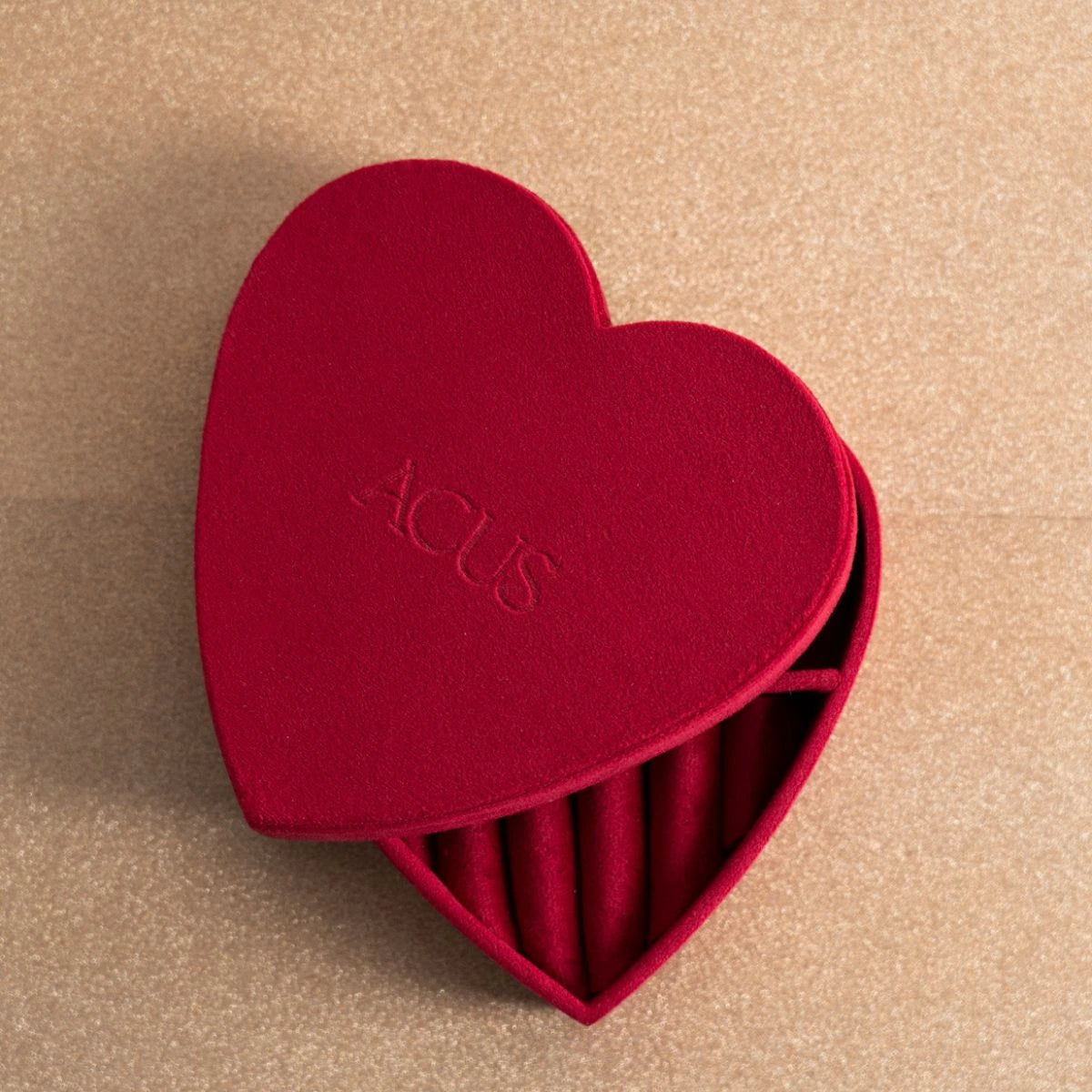 Joyero Corazón Rojo Fresa