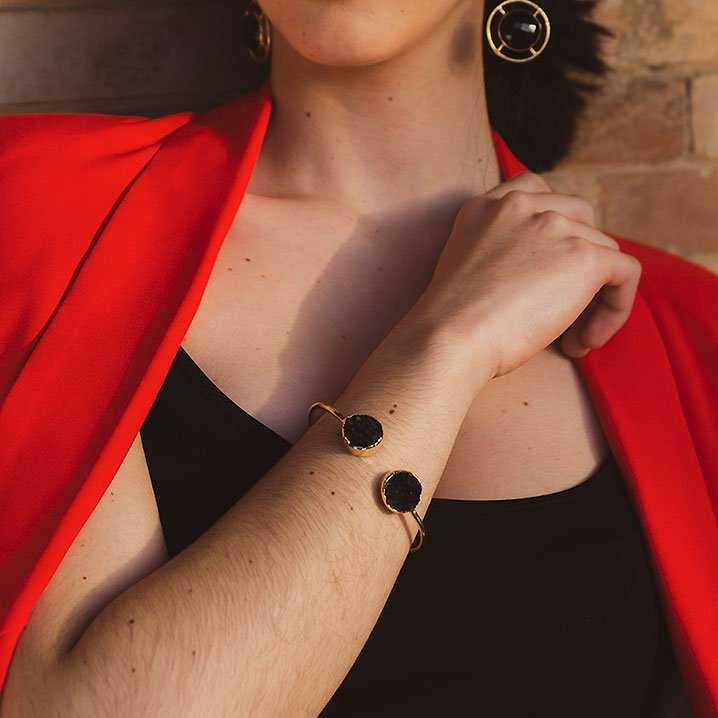 Brazalete Kivi Naranja y Marrón
