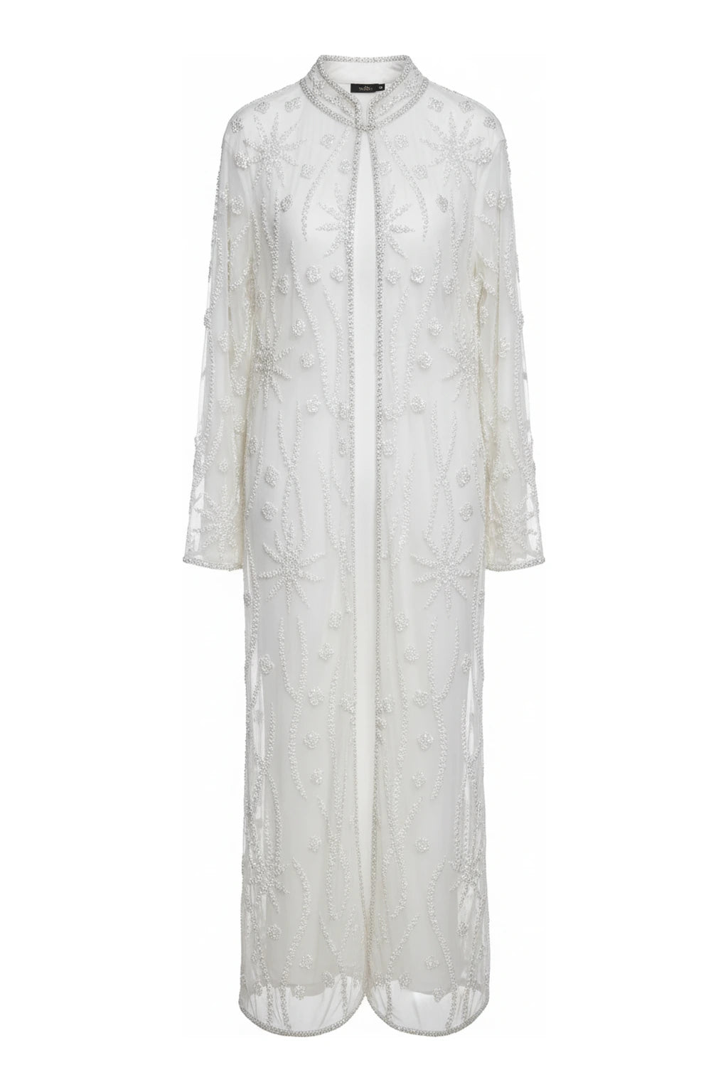 Kaftan Largo Joya Firmamento Blanco