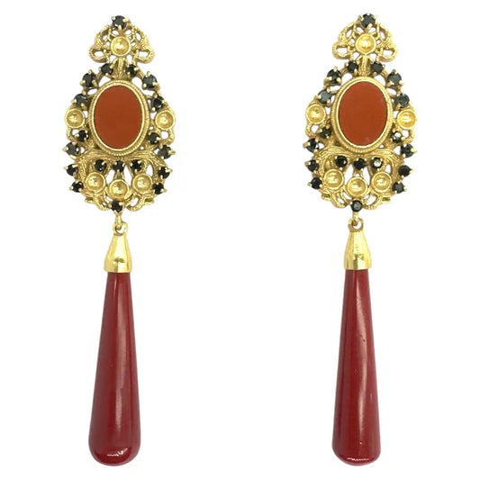 Pendientes Magdalena Rojo