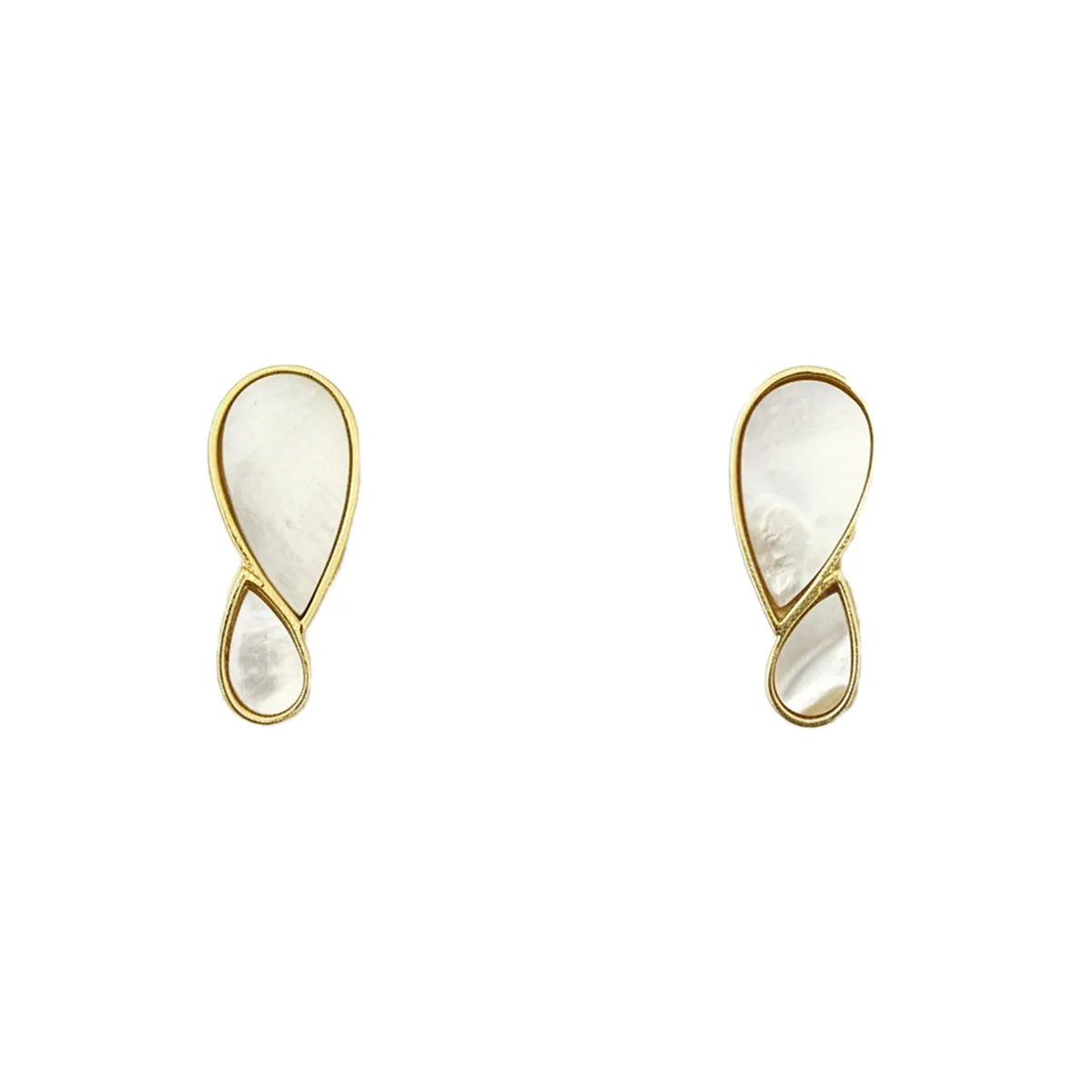 Matrix Pendientes Nexus Blanco Nácar