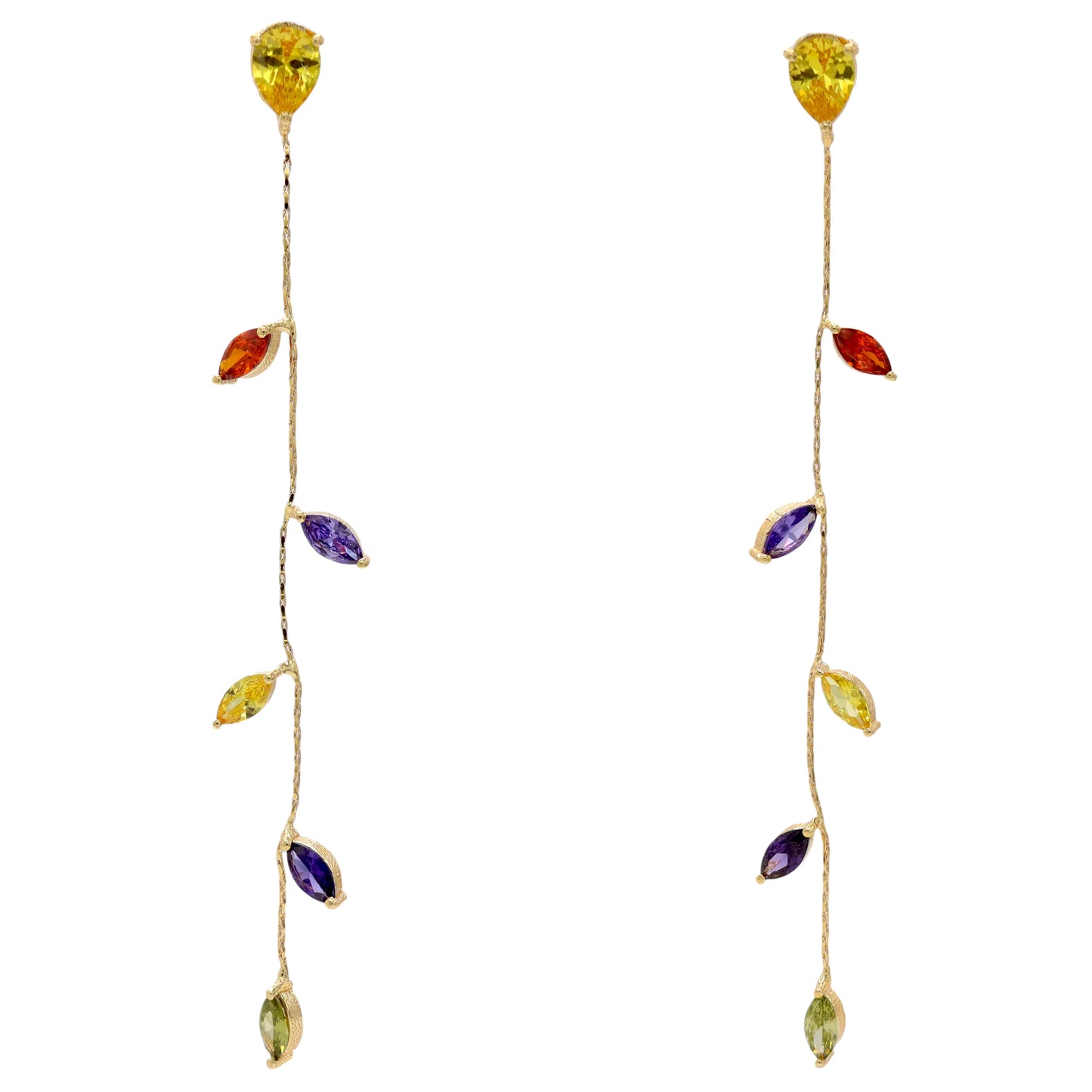 Pendientes Abril Zc Multicolor