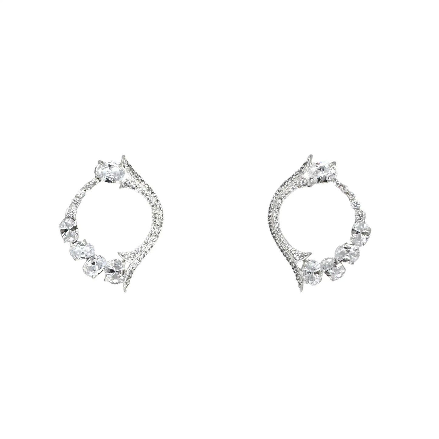Pendientes Harmonica Plata Shine