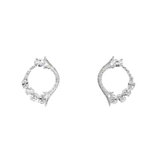 Pendientes Harmonica Plata Shine