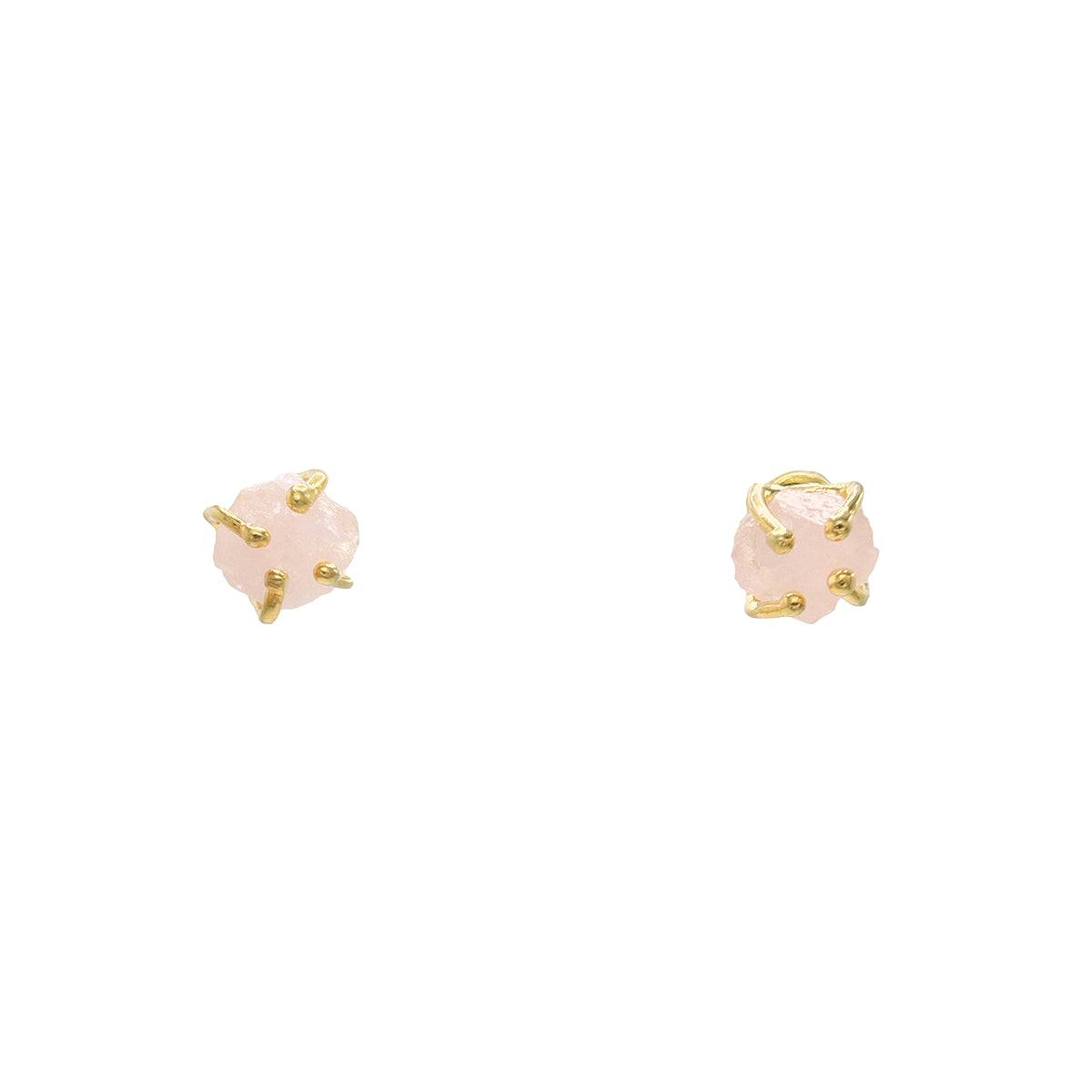 Pendientes Rock Rosa Cuarzo