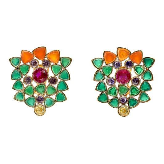 Pendientes Triana Verde y Naranja