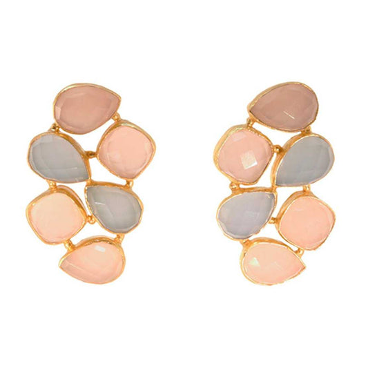 Pendientes Alaska Rosa y Azul claro