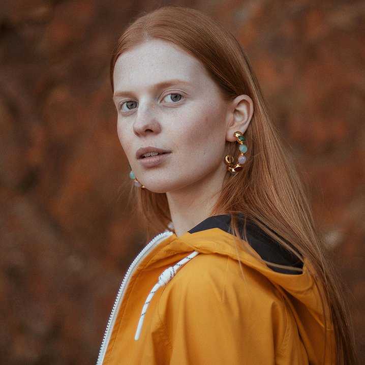 Pendientes Aros Esfera Multicolor