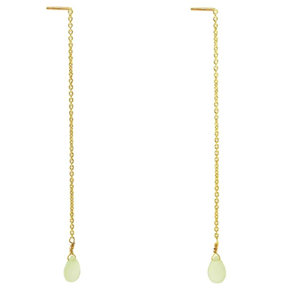 Pendientes Cadena Iconic Verde claro