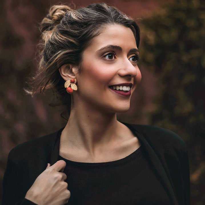 Pendientes Capsella Plata Rosas