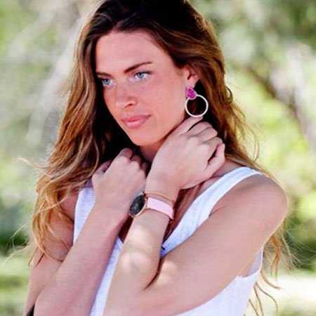 Pendientes Diwa Big Plata Fucsia mo