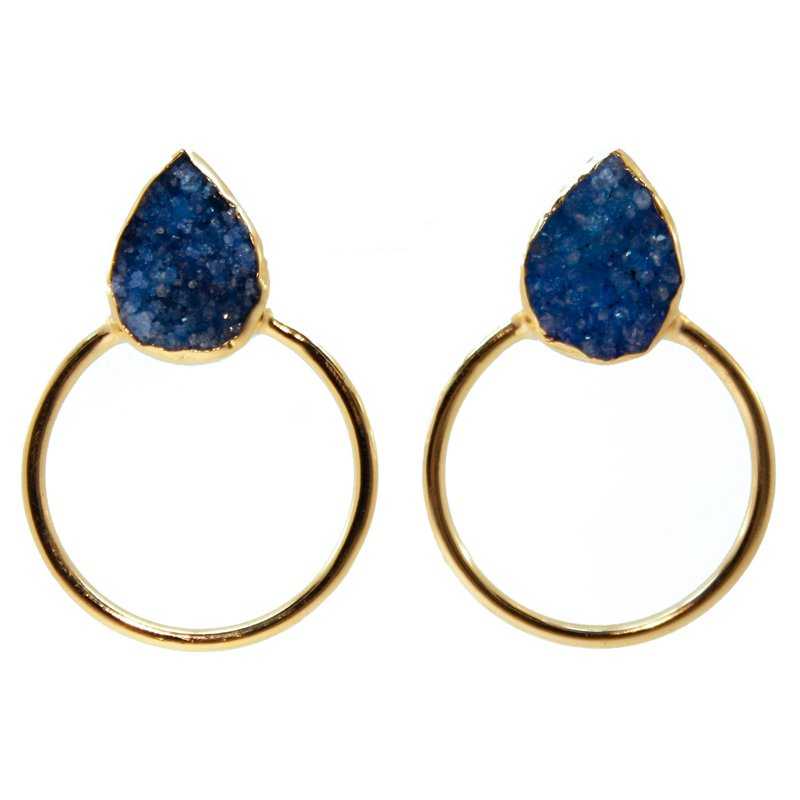 Pendientes Diwa Big Azul