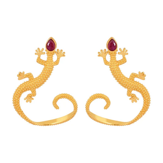 Pendientes Salamandra Rubí