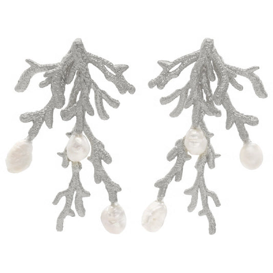 Pendientes Gobiidae Desmontable Ed. Limitada Plata Perlas