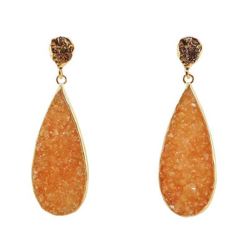 Pendientes Chloe Naranja Soft