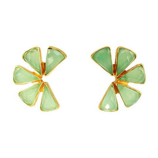 Pendientes Komodo Verde agua