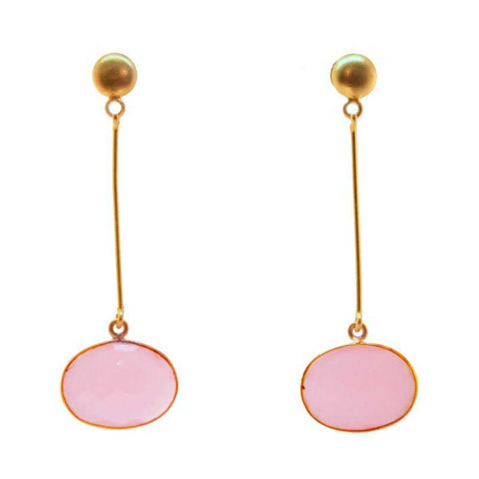 Pendientes Newton Rosa Claro