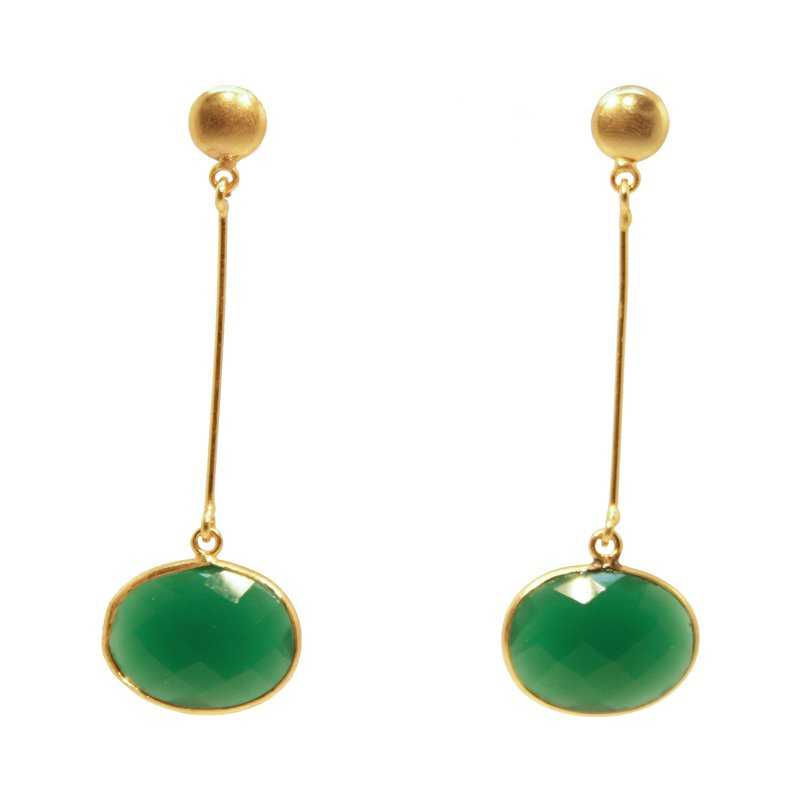 Pendientes Newton Verde