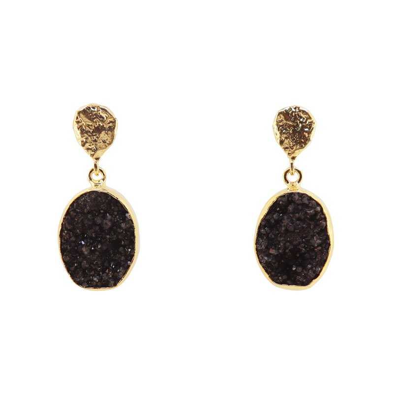 Pendientes Ovals Negro