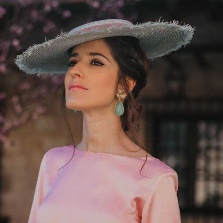 Pendientes Paraiso Rosa claro, Piedra lunar y Verde agua