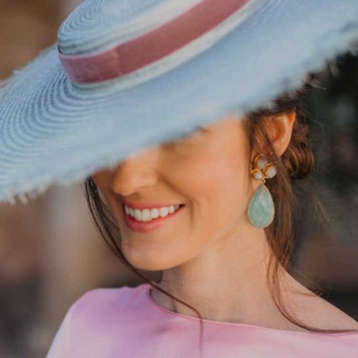 Pendientes Paraiso Rosa y Azul