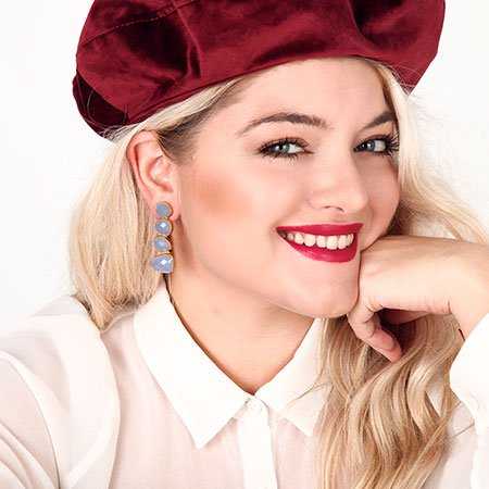 Pendientes Zen Azul claro